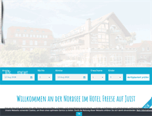 Tablet Screenshot of nordseehotel-freese-juist.de